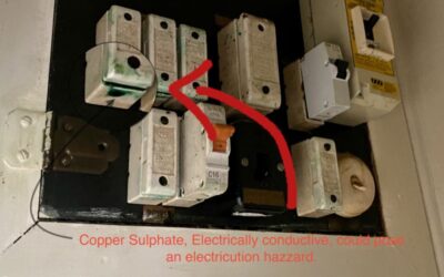 Copper Sulphate hazard on your switchboard